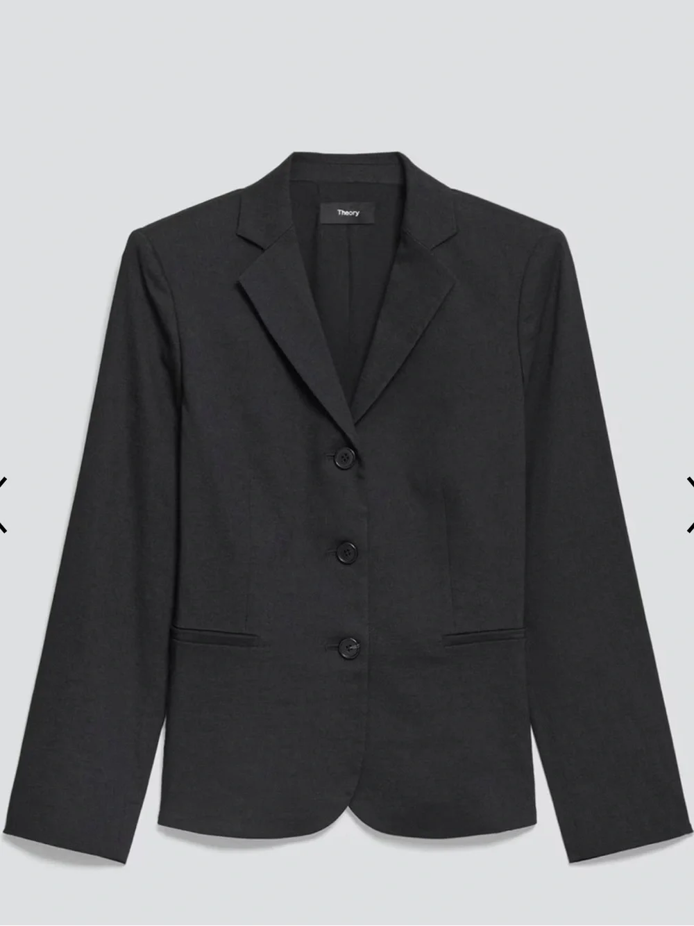 Theory Black Women's Single-Breasted Tailored Blazer